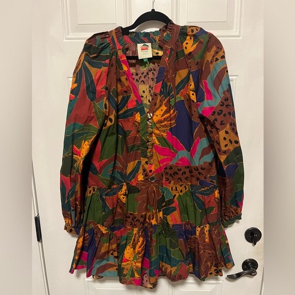 Farm Rio Leopard Jungle Mini dress perfect condition Size M smoke and pet free - Picture 4 of 5